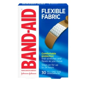 BAND-AID Brand Adhesive Bandages Flexible Fabric All One Size – 30ct/6pk