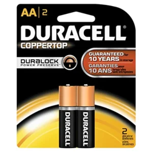 DURACELL Batteries “AA – 2” Coppertop – 2PACK USA – 14pk Case/14