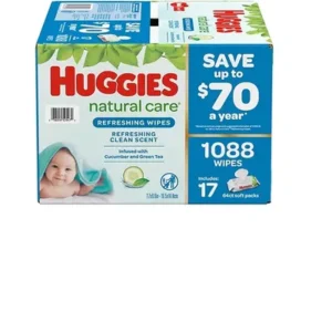 Huggies Natural Care Baby Wipe Refill, Refreshing Clean – 1,088ct/1pk