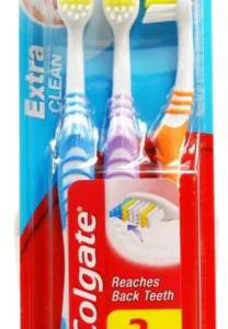 Colgate Extra Clean 3-Pack Adult Full Head Soft – 24pk Case/24