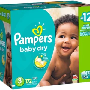 Pampers Baby-Dry ECON BONUS Size 3 – 172ct/1pk Case/1