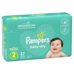 Pampers Baby Dry Diapers Size 2 – 37ct/4pk