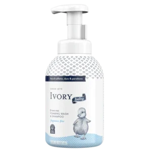 Ivory Baby Foaming Baby Wash & Shampoo, Fragrance-Free, for Baby’s Sensitive Skin, 16.9 oz/3pk