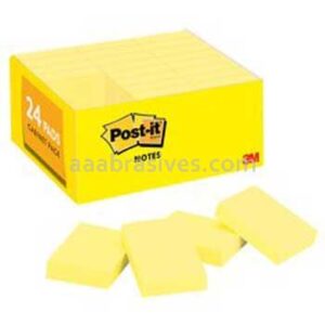 Post-it Notes 653-24VAD 1 3/8in x 1 7/8in, 24 pads – 100sh/18pk