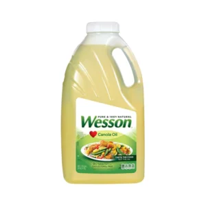 Wesson Canola Oil 100% Natural – 160oz/1.25G/4.73L/4pk Case/4