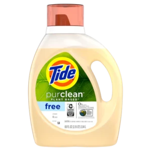 Tide purclean Liquid Detergent, Unscented 75% Plant-Based 48 loads – 69oz/4pk