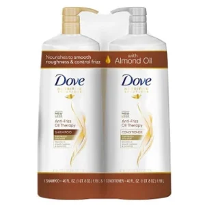 Dove Anti-Frizz Oil Therapy Shampoo & Conditioner – 40oz/2pk Case/2