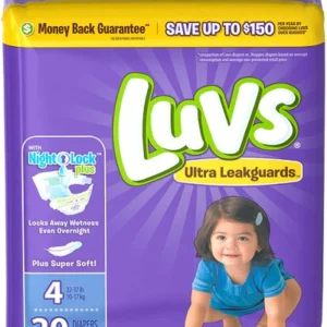 Luvs Ultra Leakguards Diapers Size#4 – 20ct/4pk Case/4