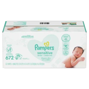 Pampers Baby Wipes Sensitive Perfume Free 8X Pop-Top Packs – 672ct/1pk