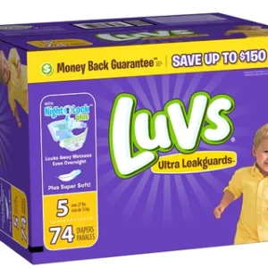 Luvs BIG PACK Size 5 – 74ct/1pk Case/1