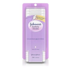 Johnson’s Swabs – Pure Cotton Safety Swabs -185ct/24pk