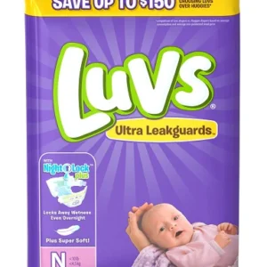 Luvs JUMBO 2X #0 Newborn – 40ct/4pk Case/4