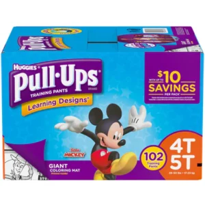 Huggies Pull-Ups Boys Training Pants 4T/5T – 102ct/1pk Case/1