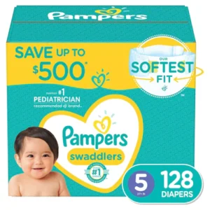 Pampers Swaddlers Diapers Size 5 – 128ct/1pk