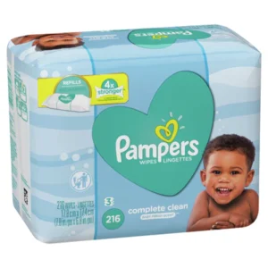 Pampers Baby Wipes Complete Clean Scented 3X Refill – 216ct/4pk Case/4