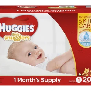 HUGGIES Little Snugglers Size 1 – 204ct/1pk Case/1