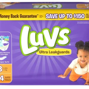 Luvs Ultra Leakguards Diapers Size#3 – 34ct/4pk Case/4