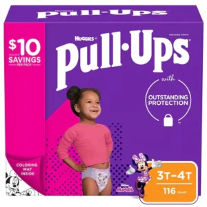 Huggies Pull-Ups Training Pants for Girls 3T – 4T – 116ct/1pk