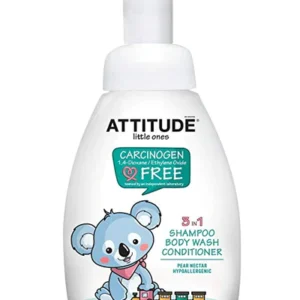 AttTide Little Ones 3in1 Foaming Wash Pear Nectar – 10oz/6pk Case/6