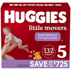 HUGGIES Little Movers Size 5 – 132ct/1pk Case/1