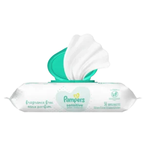 Pampers Baby Wipes Sensitive Perfume Free 1X Pop-Top – 56ct/8pk