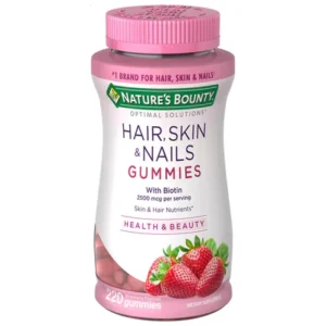 Nature’s Bounty Hair, Skin & Nails Gummies – 220ct/1pk Case/1