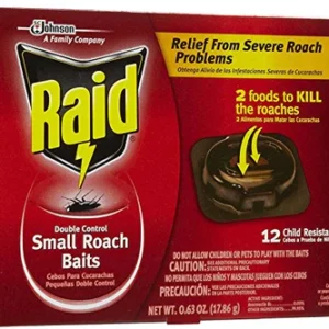 RAID@Double Control Small Roach Baits-12ct/6pk Case/6