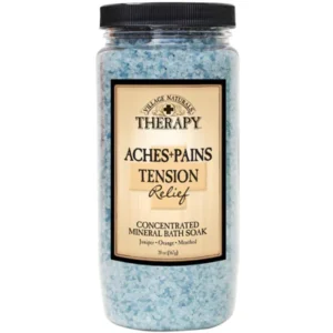 Village Naturals Therapy Aches & Pains Tension Relief Mineral Bath Soak – 20oz/6pk Case/6