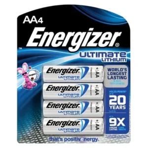 Energizer Ultimate Lithium Batteries AA-4Pack/24pk Case/24