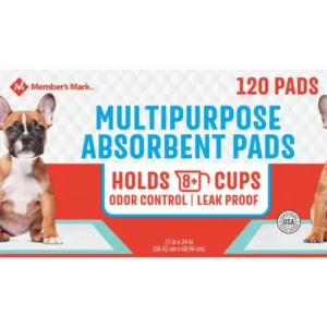 Member's Mark Pet Training Pads 23" x 24" - 120ct/1pk