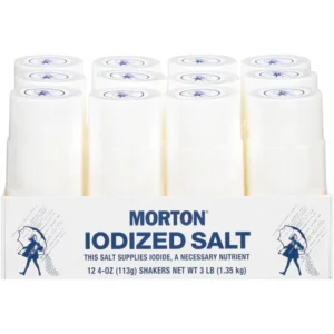 Morton Iodized Salt – 4oz/12pk Case/12