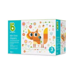 Babyganics Skin Love Diapers Size 3 Box – 78ct/1pk