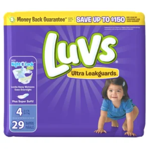 Luvs Ultra Leakguards Diapers Size#4 – 29ct/4pk