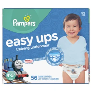 Pampers SUPER BOYS EASY UPS 4T-5T size 6 – 56ct/1pk Case/1