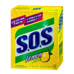 S.O.S. Steel Wool Soap Pads LEMON FRESH -10ct/6pk Case/6