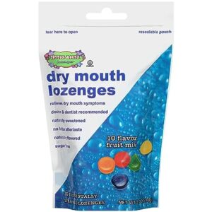 Cotton Mouth Lozenges, All Natural | Relieves Dry Mouth and Increases Saliva Production, Gluten Free, Sugar Free,Delicious Fruit Flavored 30 Count Bag