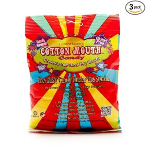 Cotton Mouth Candy Fruit Mix Bag 3.3 Ounce (97ml) (3 Pack)